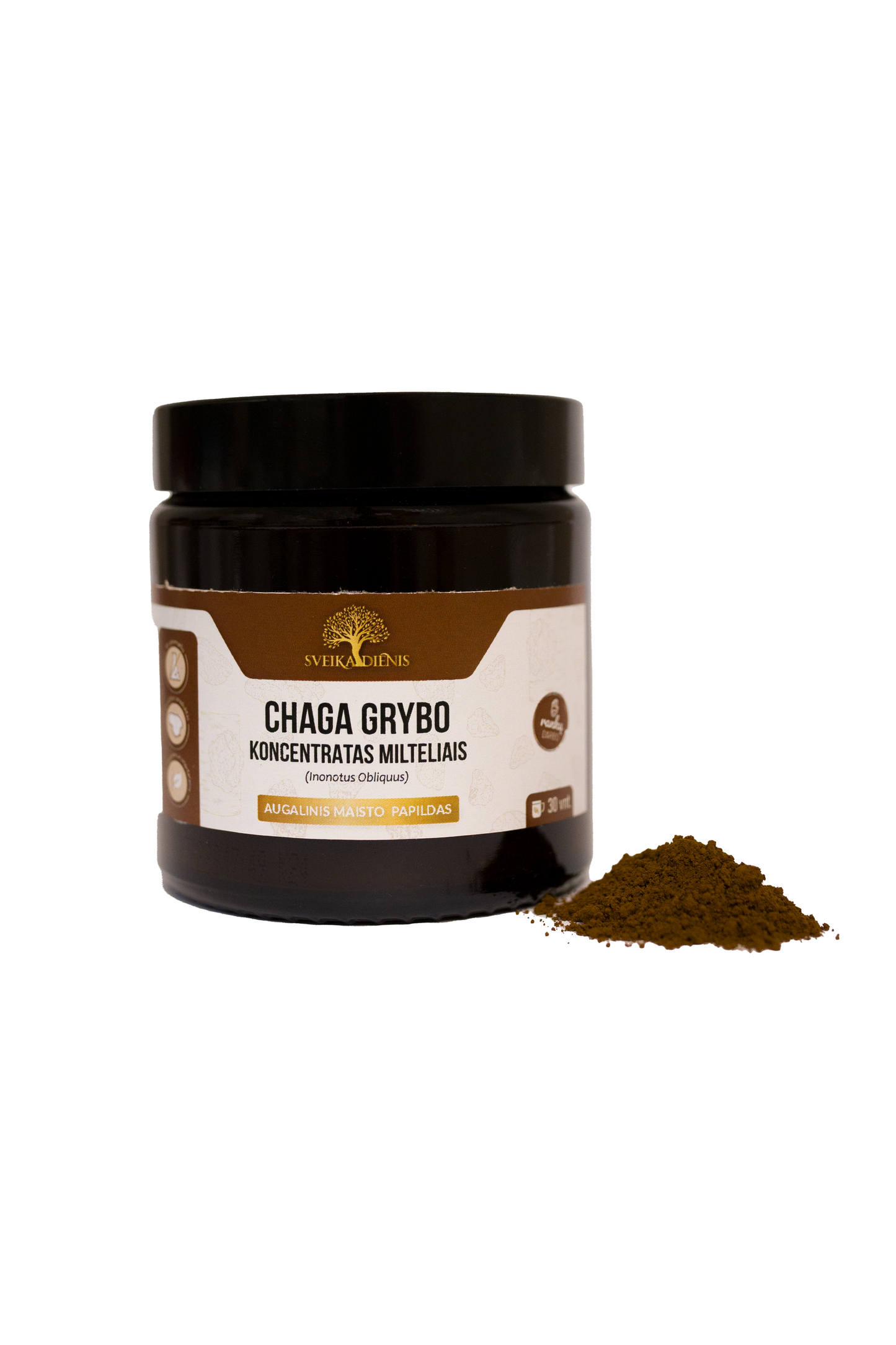 Chaga mushroom concentrate powder, 30 g.